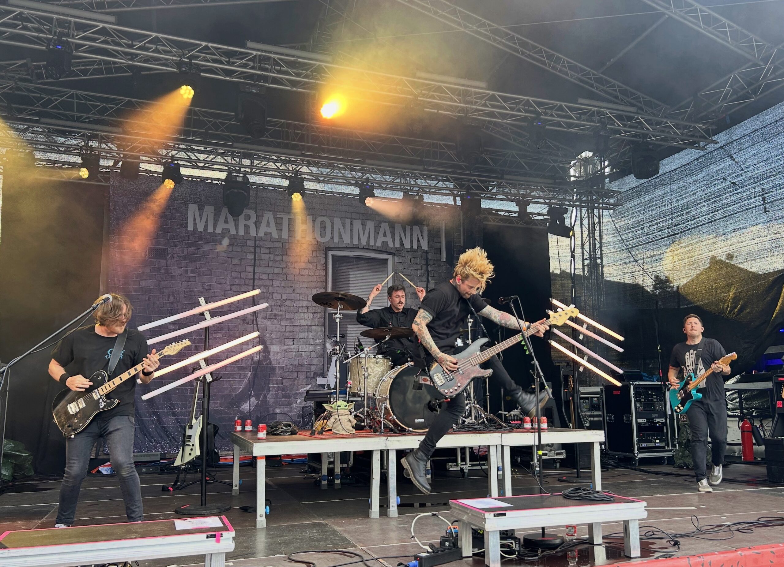 Marathonmann beim Sommer am Kiez in Augsburg