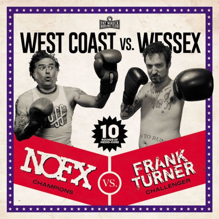 Cover von Frank Turners und NOFX Split-Album "West Coast Vs. Wessex"