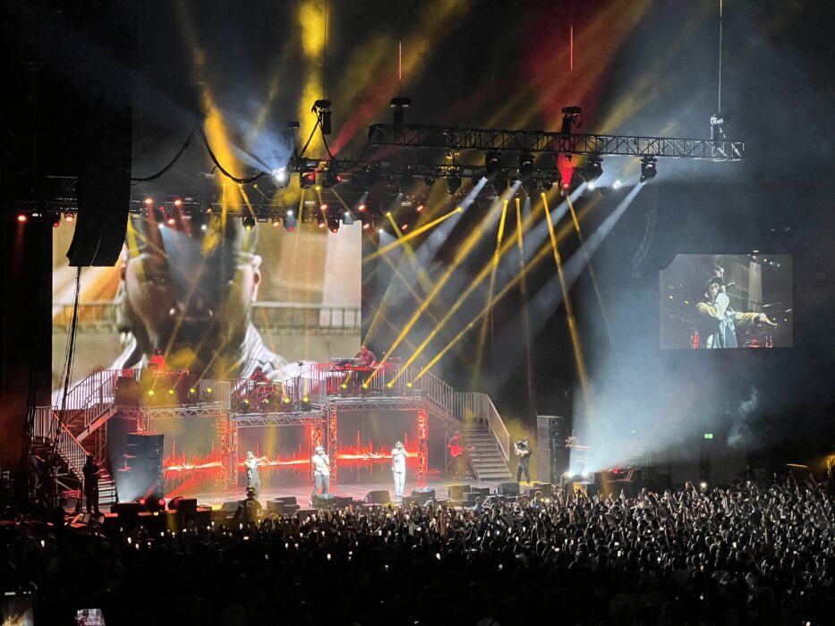 50 Cent bei seinem Konzert in Köln in der Lanxess Arena.