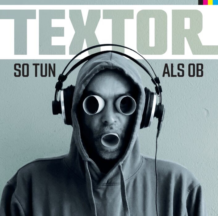 Cover des Solo-Albums "So tun als ob" von Textor.