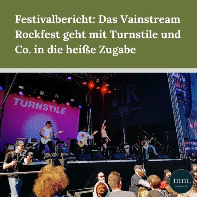 Bei bestem Wetter lud das Vainstream Rockfest (@vainstream_rockfest) am vergangenen Samstag ein zweites Mal auf den Münsteraner Hawerkamp ein. Neben dem Hardcore-Hype Turnstile, spielten dort auch Touche Amore, Madsen, die Broilers, Alligatoah und viele weitere. Jonas (@ncht_brn) war vor Ort und berichtet. Link in Bio!  #vainstreamrockfest #vainstream2022 #vainstream #turnstile #madsen #broilers #toucheamore