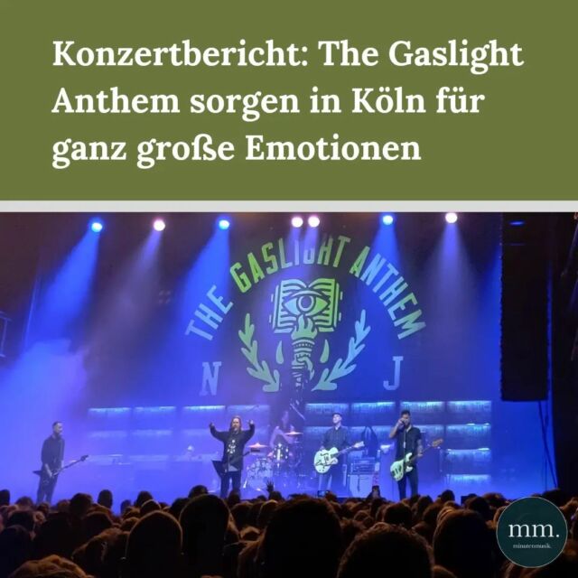 @thegaslightanthem machten auf ihrer EU/UK-Tour auch ein paar Mal Halt in Deutschland - einmal im restlos ausverkauften Palladium in Köln. Was so emotional war, und wieso Autorin Gina (@ginakoee) trotzdem noch Luft nach oben gesehen hat, lest ihr auf minutenmusik.de. Link in der Bio!  #thegaslightanthem #tga #köln #palladiumköln #konzert
📸: Gina