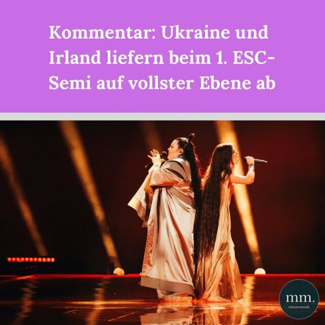 Es ist die eine Woche im Mai, ihr wisst schon: Der 68. Eurovision Song Contest (@eurovision_de) ist im vollen Gange. Das erste Semifinale ist gelaufen, zehn Länder haben es geschafft. Acht davon haben wir richtig geschätzt, darunter auch unsere Favoriten Alyona Alyona & Jerry Heil (@alyona.alyona.official @thejerryheil) aus der Ukraine. Lest unseren Kommentar auf unserer Website, zu finden über den Link in der Bio.  #esc2024 #eurovision #eurovisionsongcontest #esc #eurovisionsongcontest2024  📸: EBU/Sarah Louise Bennett