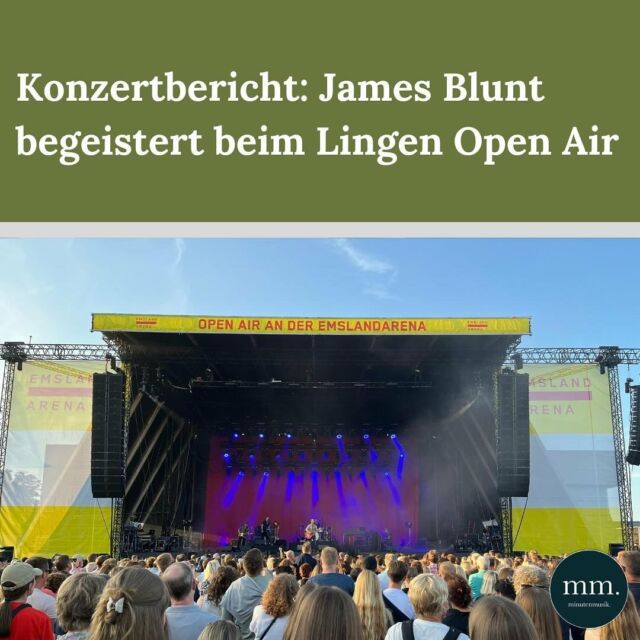 Schmuse-König, Radiopop-Gott, Schnulzen-Typ. Alles richtige Beschreibungen für @jamesblunt. Aber genauso kann man auch einfach sagen: Grandioser Livekünstler! Bereits im März waren wir bei der „Who We Used To Be“-Tour dabei, @melvindklein hat es so gut gefallen, dass er sich das Spektakel auch noch einmal Open Air angucken wollte. So war es bei James Blunt beim Lingen Open Air - klicke auf den Link in der Bio.  #jamesblunt #whoweusedtobe #lingen #lingenopenair #emsland #emslandarena  📸: @melvindklein