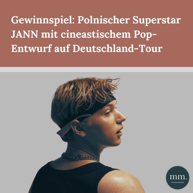 🤗 Gewinnspiel 🤗  Im Oktober bringt der polnische Superstar @jann_music_ seinen cineastischen Pop-Entwurf in vier deutsche Städte. Wir präsentieren die Tour und verlosen deshalb 3x2 Tickets für das Art-Pop-Spektakel. Hier die Daten: 🗓️  15.10. - Hamburg, Mojo
16.10. - Berlin, Metropol
22.10. - München, Technikum
28.10. - Köln, Live Music Hall  🤞🏻 So macht ihr mit: Folgt uns, liked diesen Beitrag und teilt uns in den Kommentaren mit, welches Konzert ihr besuchen wollt🤞🏻  ⏰ Das Gewinnspiel endet am 30.09.2024 um 18:00 Uhr. Die Gewinner*innen benachrichtigen wir anschließend per DM. Der Rechtsweg ist ausgeschlossen. ⏰  🤝 @selectiveartists  #jann #gladiator #selectiveartists