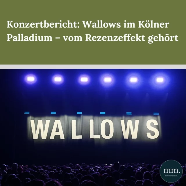 Immer größer werden die Shows, die die @wallowsmusic in Köln spielen. Das Palladium jedenfalls war gestern angenehm gefüllt. Jonas (@ncht_brn) berichtet von einem Konzert, das zunehmend stärker wurde. Link in Bio!

#wallows #wallowsmusic #wallowslive 📸: @ncht_brn