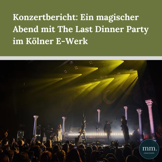 Spielten @thelastdinnerparty im Frühjahr noch im Kölner Luxor, so verzauberten die Brit*innen nun 2000 Fans im ausverkauften E-Werk. Link in Bio!

#thelastdinnerparty #tldp #preludetoecstasy 📸: @ncht_brn